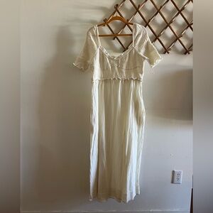 Free People Cream Midi Dress